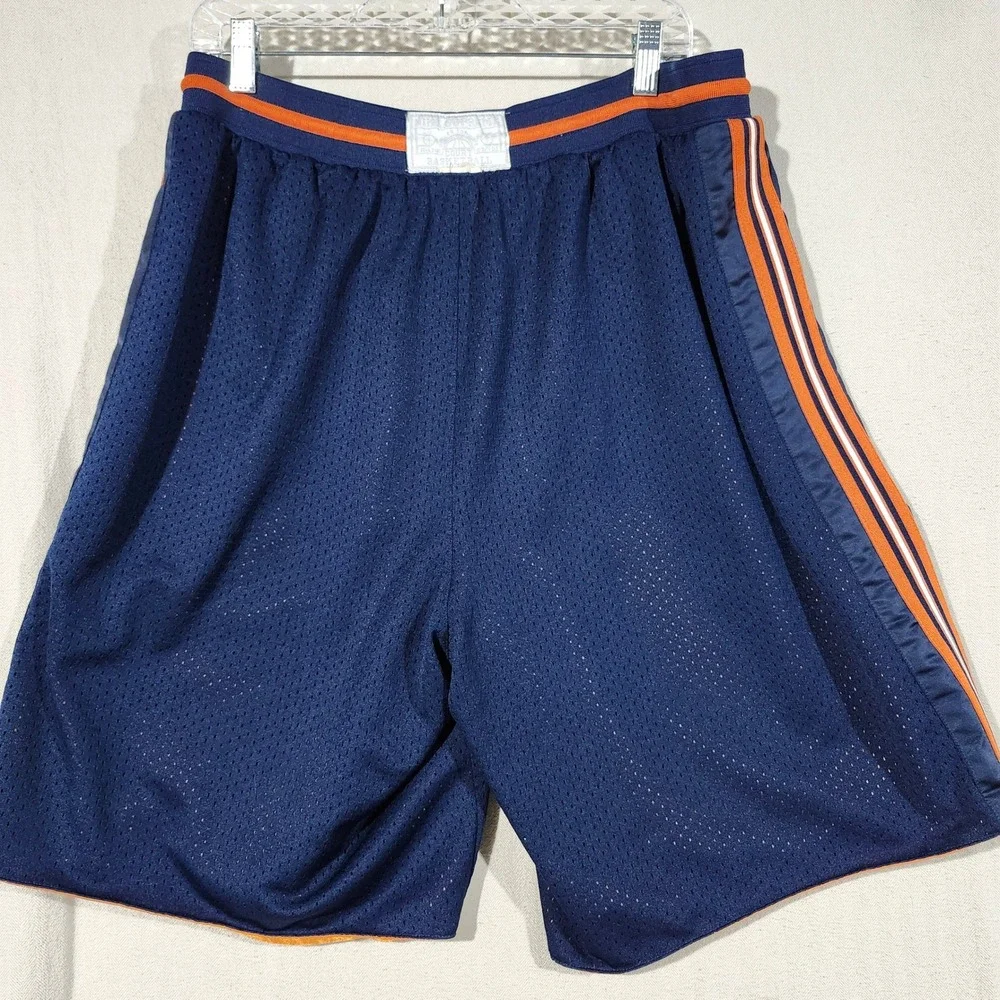 Nike Supreme Vintage Court‎ Basketball Shorts Mens Blue Orange Reversible Mesh M